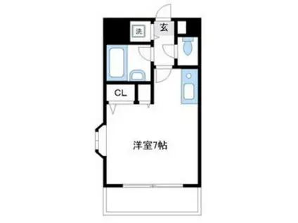 メゾンド・シスネ(ワンルーム/3階)の間取り写真