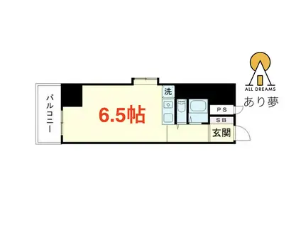 ガーデンプラザ横浜南(ワンルーム/5階)の間取り写真