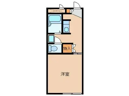 レオパレスラビドールI(1K/2階)の間取り写真