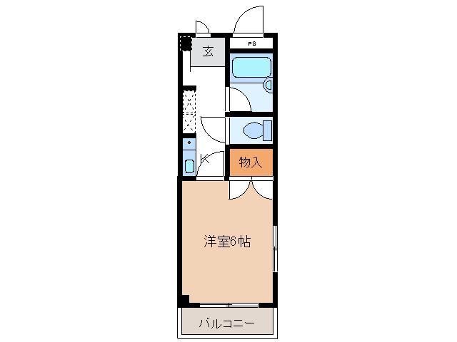 スターハイツ ONE(1K/4階)の間取り写真