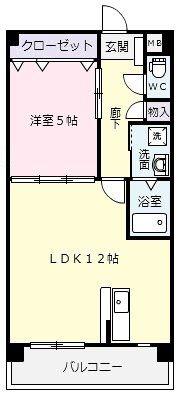 ラ フェスタ(1LDK/4階)の間取り写真