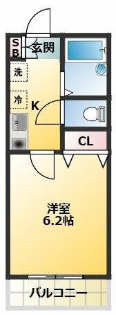 エクメーネ(1K/3階)の間取り写真