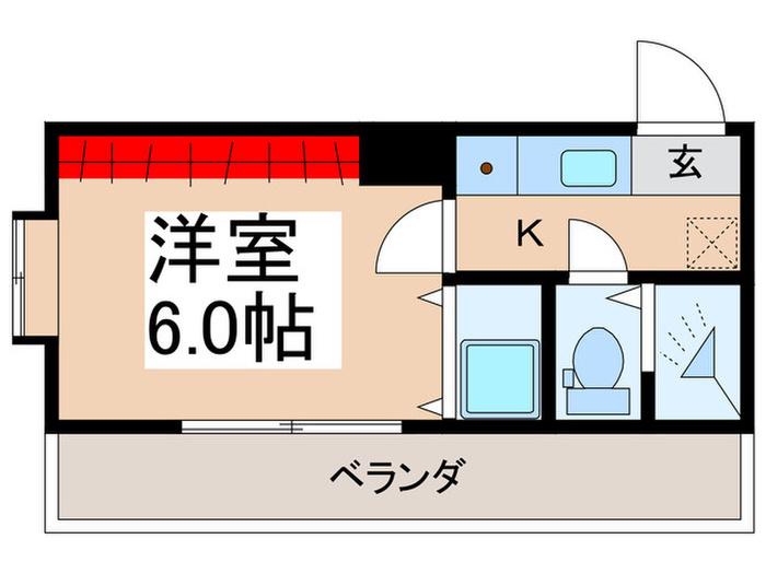 NHレジデンス浦安II(1K/4階)の間取り写真