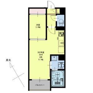 REGALEST SOFIA II(1LDK/3階)の間取り写真