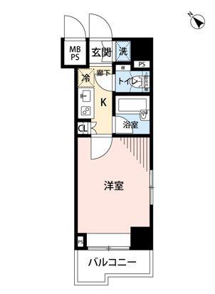 マイナビSTAYミライエ南池袋(1K/4階)の間取り写真