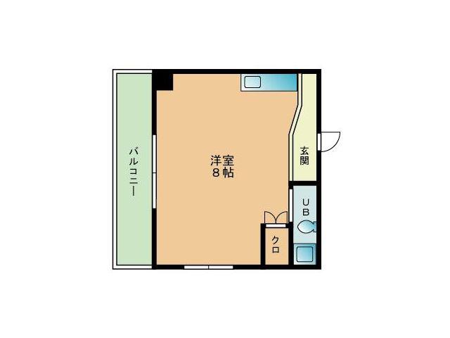 イーグルビル(ワンルーム/3階)の間取り写真