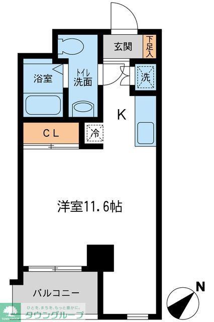 JMFレジデンス新横浜(ワンルーム/8階)の間取り写真