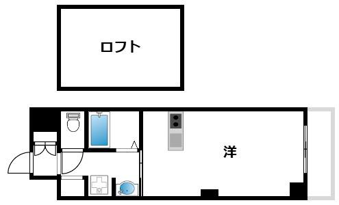 MAYA HAUS(ワンルーム/5階)の間取り写真