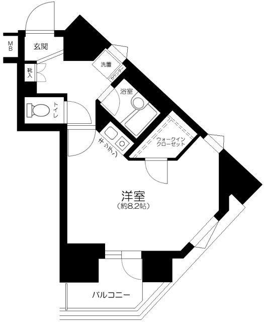 ジェイパーク青葉台弐番館(ワンルーム/3階)の間取り写真