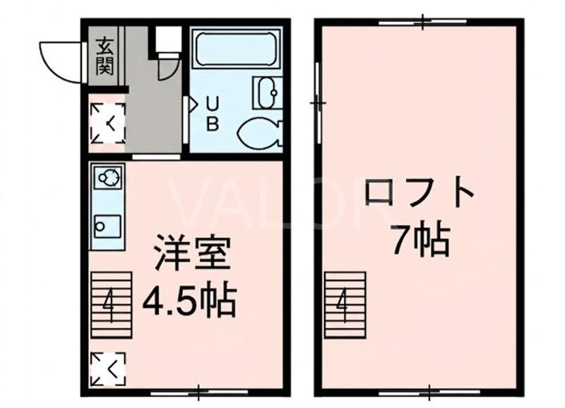 ネオステーションプラザ日吉イースト(ワンルーム/2階)の間取り写真