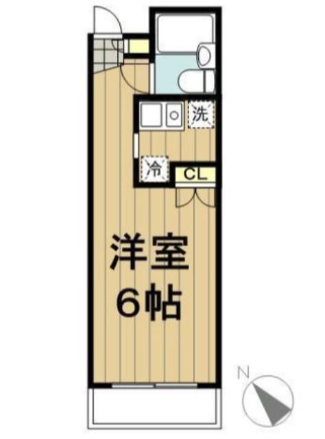 DELCCS鷺ノ宮(ワンルーム/3階)の間取り写真