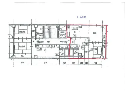 マンション瑞芳(1LDK/4階)の間取り写真