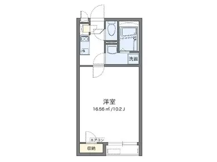 エストカーサ(1K/1階)の間取り写真