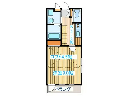 HOT HOUSE 北山II(1K/1階)の間取り写真