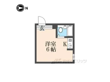 エクセレンスヴィラ87(ワンルーム/1階)の間取り写真