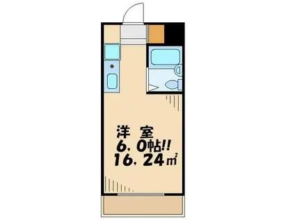 モナークマンション桜上水(ワンルーム/3階)の間取り写真