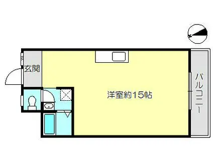 日星マンション(ワンルーム/4階)の間取り写真