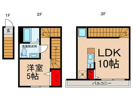 ELAN MEJIRO(1LDK/1階)の間取り写真