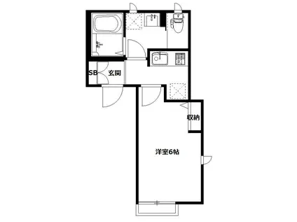 プルマージュ(1K/2階)の間取り写真