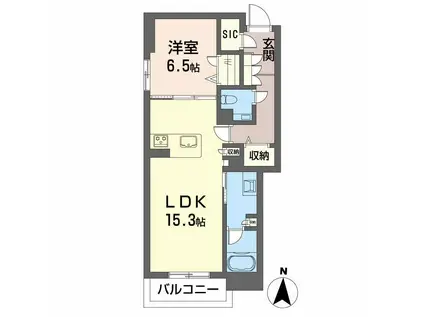 シャトーグラン(1LDK/1階)の間取り写真