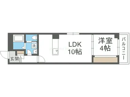 RAFFINE大阪九条(1LDK/1階)の間取り写真