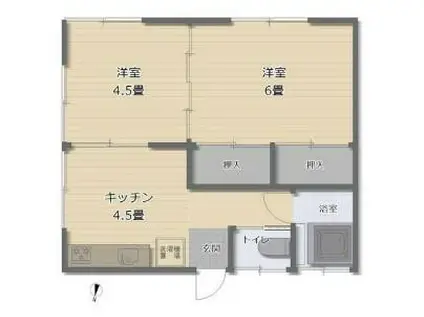 SOLEIL KURIHAMA(2K/1階)の間取り写真