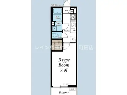 リブリ・ISHIDA Ⅱ(1K/1階)の間取り写真