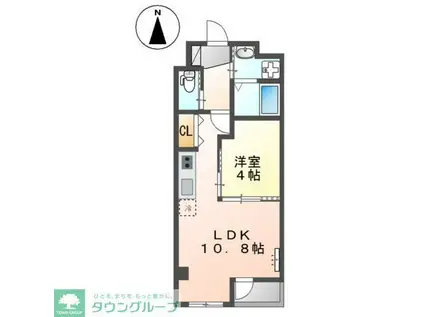 ビオラ・宮町(1LDK/1階)の間取り写真