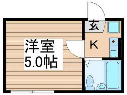 シャンテ西新井本町(1K/2階)の間取り写真