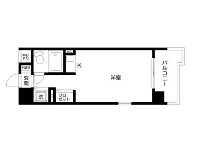 日神パレス平和島(ワンルーム/3階)の間取り写真