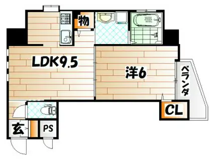 CASA・CONFORIA(1LDK/5階)の間取り写真