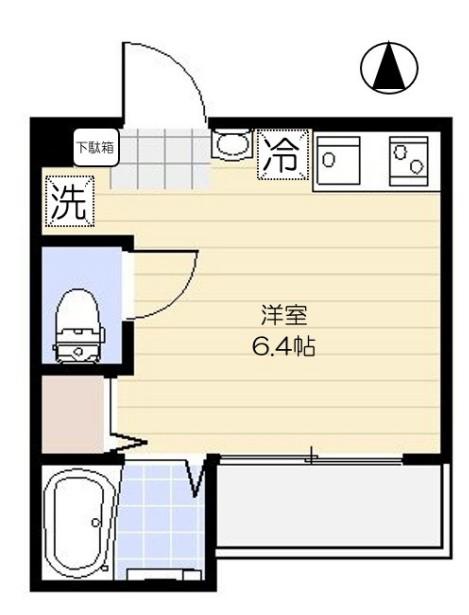 ラ ヴェリタ(ワンルーム/1階)の間取り写真