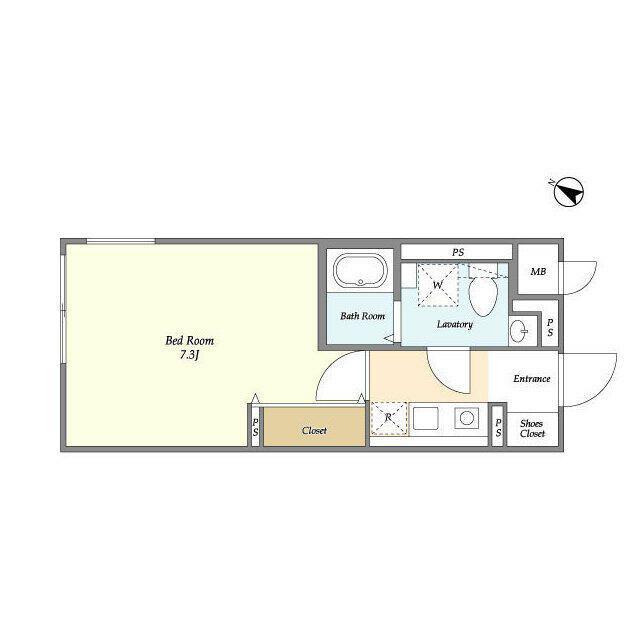 NOZOMIO PREMIER三軒茶屋(1K/3階)の間取り写真
