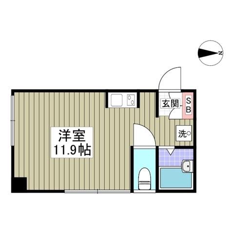けやきヒルズ(ワンルーム/5階)の間取り写真