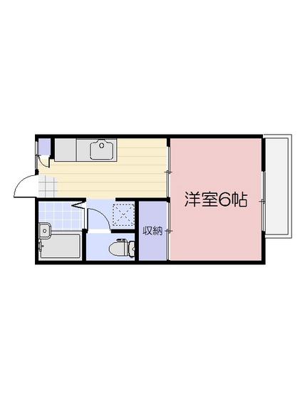 FLORAL YASUDA(1K/1階)の間取り写真