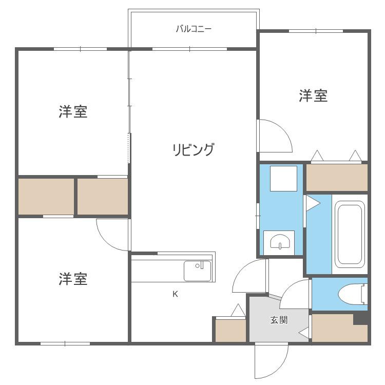 ARTEMIS(3LDK/3階)の間取り写真