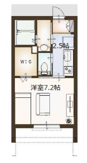 YSPRECIOUS 2(1K/1階)の間取り写真