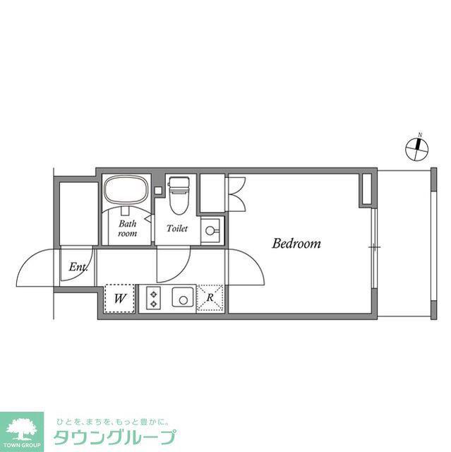 GRANPASEO目黒(1K/6階)の間取り写真