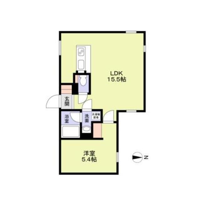 グランクレーア南砂(1LDK/2階)の間取り写真