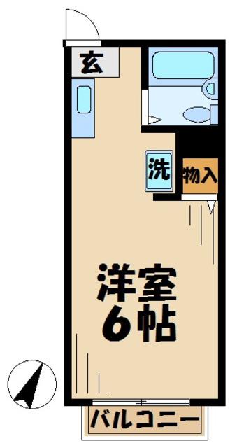 サンライズSATOH サトウ(1K/3階)の間取り写真