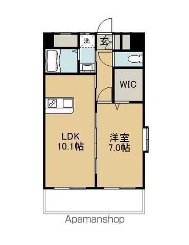 CATALINA APT(1LDK/7階)の間取り写真