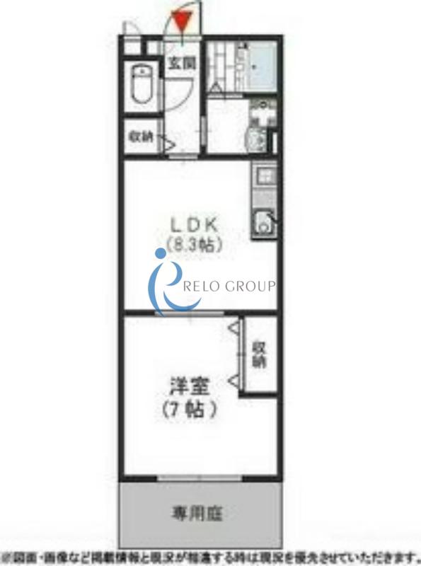 タウンコート藤(1LDK/1階)の間取り写真