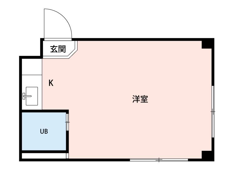 ヴィシェットお花茶屋(ワンルーム/2階)の間取り写真