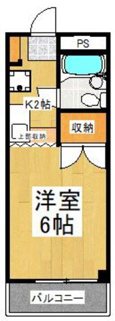 フリースクエアー・英(1K/1階)の間取り写真