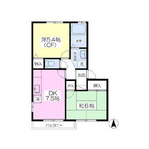 ANNEX舘(2DK/1階)の間取り写真