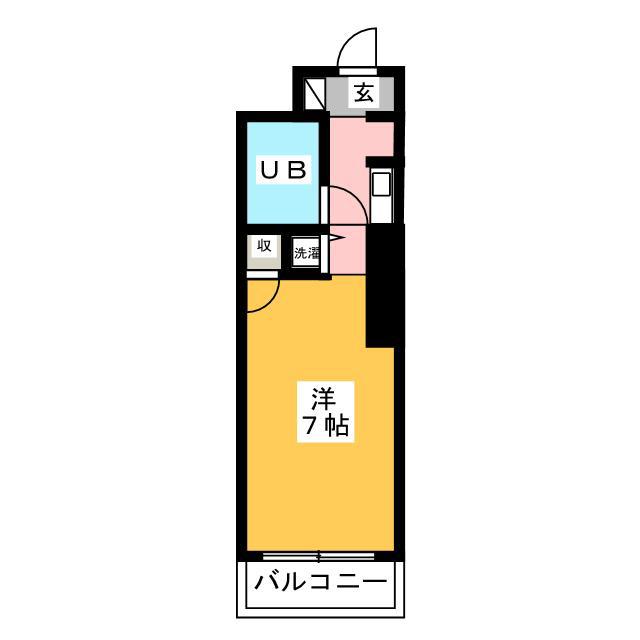TOP五反野第1(ワンルーム/3階)の間取り写真