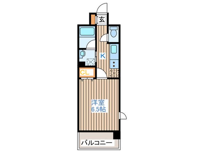 LIVE CASA 仙台長町(1K/9階)の間取り写真