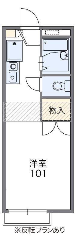 レオパレスKAI(1K/2階)の間取り写真