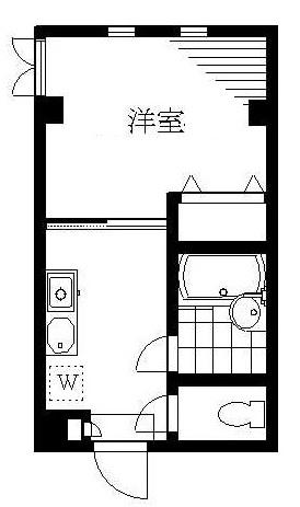 K2三軒茶屋(1K/3階)の間取り写真