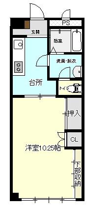 パシットレジデンツSP(1K/1階)の間取り写真